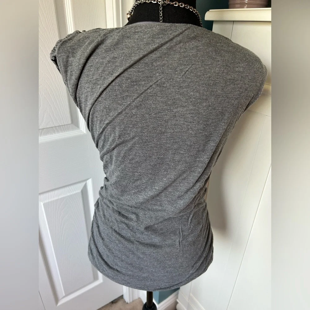 🖤Express Cowl Neck Sparkly Top with Ruching - Picture 4 of 5
